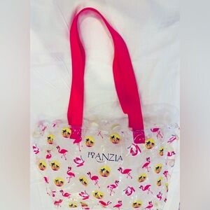 Flamingo-themed Beach Tote